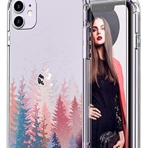 ICEDIO iPhone 11 6.1 inch Case with Screen Protector, Clear Shockproof Slim Fit